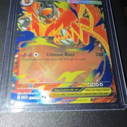 Pokemon Mega Emboar EX Holo Card 031/217 Fire 380 HP Pokemon TCG Card Stock - Image 3