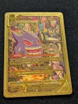 Gengar Hp200 Netherworld Gate Screaming Circle Gold Foil Fan Art Pokemon Card - Image 1