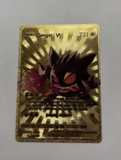 Gengar V Gold Foil Card Fan Art Display Card HP731 NM/M - Image 1