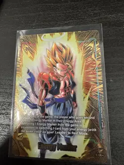 Dragon Ball Super Card Game 2nd Anniversary GOLD Energy Marker E-129 SSJ Gogeta - Image 2