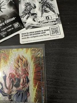 Dragon Ball Super Card Game 2nd Anniversary GOLD Energy Marker E-129 SSJ Gogeta - Image 3
