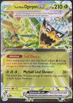 Teal Mask Ogerpon ex 012/131 Sv: Prismatic Evolutions Holo - Pokemon Card - Image 1