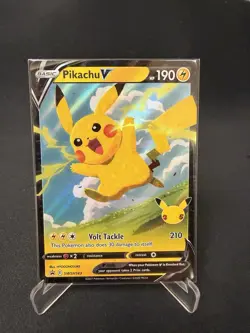 Pokemon Cards Pikachu V SWSH143 SWSH Celebrations Black Star Promo NM - Image 1