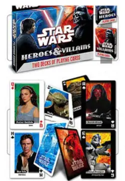 Star Wars Playing Cards Card 2 Decks Heroes Villains - Image 1