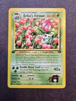 Pokemon TCG Erika's Ivysaur Gym Challenge 1st Edition Uncommon Card 41/132 NM - Image 1