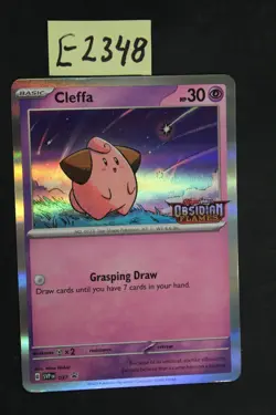 Pokemon Card TCG Cleffa 037 Promo SVP Obsidian Flames Prerelease (E2348 - Image 1