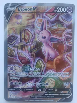 Espeon V (Alternate Full Art) 180/203 Swsh07: Evolving Skies Holo Pokemon Card - Image 1