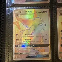 Pokemon Espeon GX Secret Rare Full Art Holo 152/149 SM Base Set Pokemon Card - Image 1