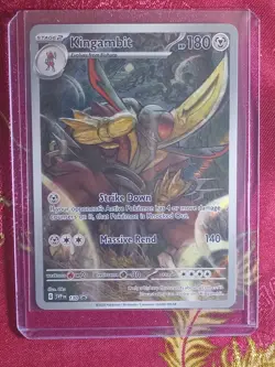 BLACK STAR PROMO Kingambit SVPen 130 Scarlet & Violet Pokemon TCG Card - Image 1