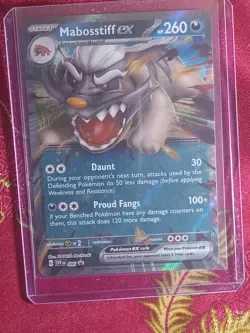 BLACK STAR PROMO Mabosstiff Ex SVPen 086 Scarlet & Violet Pokemon TCG Card - Image 1