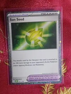 HOLOGRAM COSMIC FOIL CLASSIC COLLECTION Sun Seed CLV 027/034 Pokemon TCG Card - Image 1