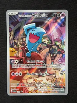 Team Rocket's Wobbuffet 203 Sv: Scarlet & Violet Promo Cards Holo - Image 1