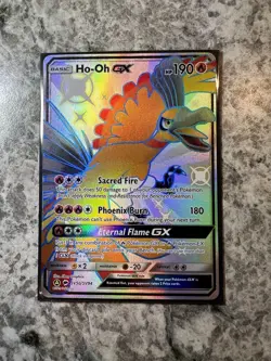 Ho-Oh GX SV50/SV94 Hidden Fates: Shiny Vault Holo Pokemon Card Near Mint - Image 1