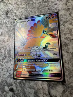 Ho-Oh GX SV50/SV94 Hidden Fates: Shiny Vault Holo Pokemon Card Near Mint - Image 2
