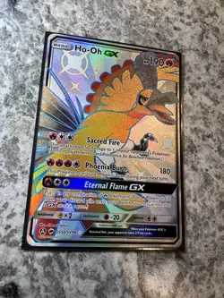 Ho-Oh GX SV50/SV94 Hidden Fates: Shiny Vault Holo Pokemon Card Near Mint - Image 3