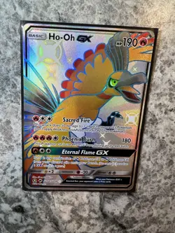 Ho-Oh GX SV50/SV94 Hidden Fates: Shiny Vault Holo Pokemon Card Near Mint - Image 4