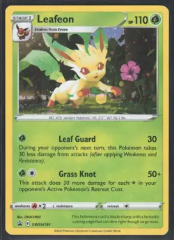 Leafeon Promo SWSH: Sword & Shield Promo Cards SWSH191 NM - Image 1