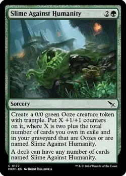 Slime Against Humanity (FOIL) - Murders at Karlov Manor 0177 NM PACK FRESH - Image 1