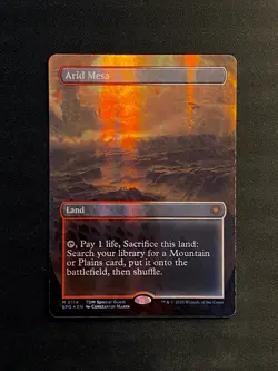 Arid Mesa Borderless Dragonscale Foil M 0114 Special Guest MTG SPG NM - Image 1
