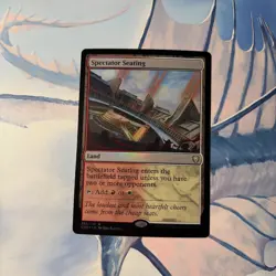 1x Spectator Seating Foil NM - CMM Magic MTG EDH Dual Land Red White x1 - Image 1