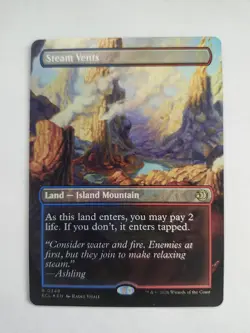 Steam Vents #348 (Borderless) Lorwyn Eclipsed FOIL NM - Image 1