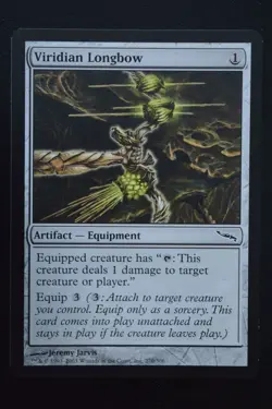 Magic The Gathering MTG VIRIDIAN LONGBOW Mirrodin LP Lightly Played - Image 1