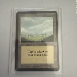 Plains No Trees Alpha MP Moderate Play MTG Magic The Gathering A - Image 1