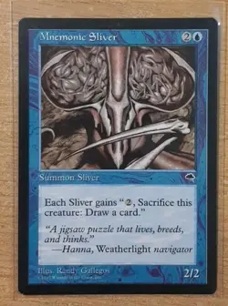 1997 MAGIC THE GATHERING TEMPEST MNEMONIC SLIVER TD25 - Image 1