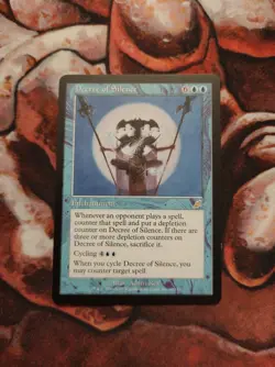 Decree of Silence Scourge SCG MTG Magic the Gathering 1st Edition - Image 1