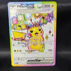 Pokemon Pikachu ex 219/191 Surging Sparks Ultra Rare Full Art Holo English - Image 1