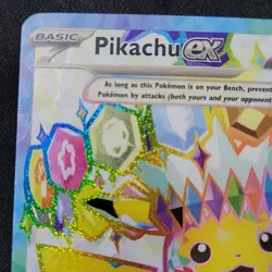 Pokemon Pikachu ex 219/191 Surging Sparks Ultra Rare Full Art Holo English - Image 3