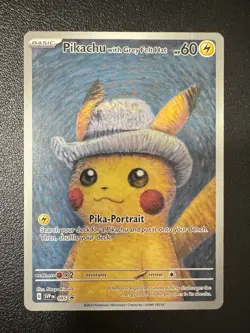 2023 Pokemon SVP Black Star Promo #085 Van Gogh Pikachu with Grey Felt Hat - Image 1