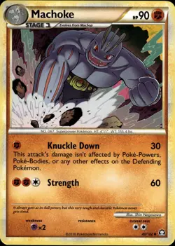 Machoke 40/102 | HeartGold & SoulSilver - Triumphant | Pokemon | ENG | Uncommon - Image 1