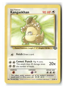 Kangaskhan 21/64 Rare Jungle Pokemon Moderately Played - Image 1