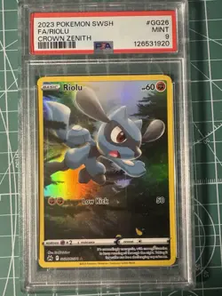 Riolu Crown Zenith 2023 Pokemon Swsh Fa #GG26 PSA 9 - Image 1