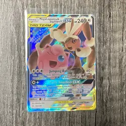 Pokemon Mega Lopunny & Jigglypuff GX 165/236 Sm-Cosmic Eclipse Holo - Image 1