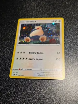 Snorlax 140/202 Cosmos Holo Promo LP/NM Sword and & Shield Base Set Pokemon Card - Image 1