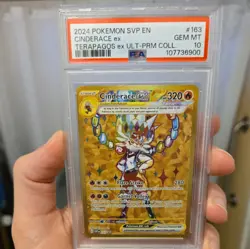Pokemon Cinderace ex #163 SVP Scarlet & Violet Promo Holo Full Art PSA 10 - Image 5