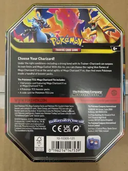 Pokemon TCG Mega Charizard X EX Tin Charizard Promo 4 Packs NEW/Factory Sealed - Image 3