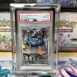 2024 POKEMON SCR EN-STELLAR CROWN ILLUSTRATION RARE #148 SQUIRTLE PSA 10 - Image 1