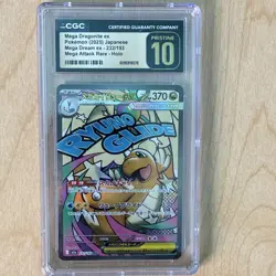 POKEMON MEGA DRAGONITE EX MEGA DREAM HOLO MEGA ATTACK RARE 232/193 JAPANESE CGC… - Image 1