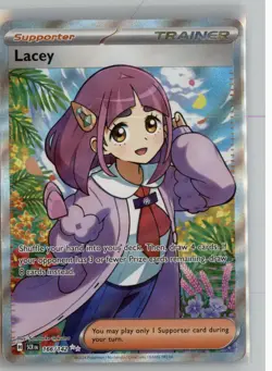 LACEY 166/142 ULTRA RARE STELLAR CROWN POKEMON NM - Image 1