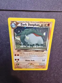 Pokemon Dark Donphan 3/105 TCG Holo Rare Unlimited Neo Destiny NM - Image 3