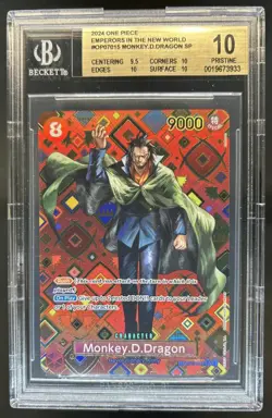 2024 One Piece New World Monkey.D.Dragon SP Alt Art #OP07-015 BGS 10 - Image 1