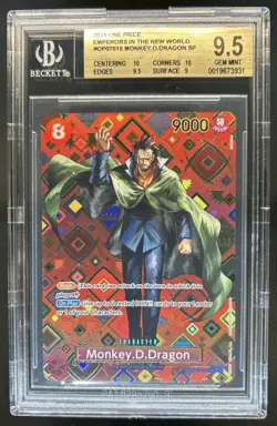 2024 One Piece New World Monkey.D.Dragon SP Alt Art #OP07-015 BGS 9.5 - Image 1
