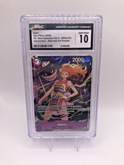 2025 ONE PIECE CCG NAMI ALT ART OP09-070 CGC 10 B PT - Image 1