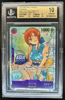 2025 One Piece JP Treasure Chest V1 Nami Textured Serialized #OP05-062 BGS 10 - Image 1