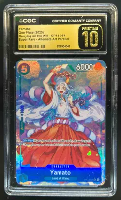 2025 One Piece Carrying On His Will Yamato Super Rare Alt Art #OP13-054 CGC 10 - Image 1
