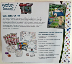 Pokemon Scarlet & Violet 151 Elite Trainer Box Factory Sealed Trading Card Game - Image 2