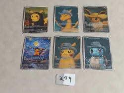 6 Pokemon x Van Gogh Black Star Promo ACG Art Card - read description - Image 1